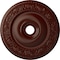 Ekena Millwork Logan Ceiling Medallion (Fits Canopies up to 6 1/8"), 24 1/4"OD x 3 7/8"ID x 2"P, Brushed Mahogany CM24LO1BMF - alternate 1